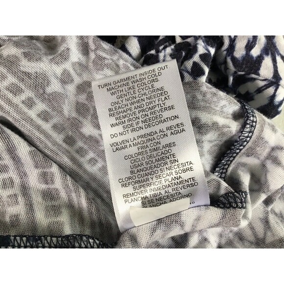 RXB Top Size L Blue Tie Dye Batik Boho Hippie Casual Lightweight Gypsy Prairie - Picture 8 of 8